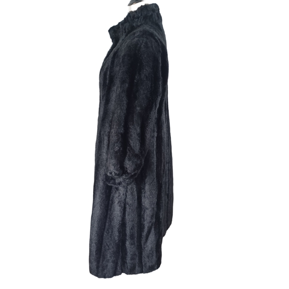 PAMELA MCCOY FAUX FUR FULL LENGTH COAT SIZE 1X - Picture 3 of 14